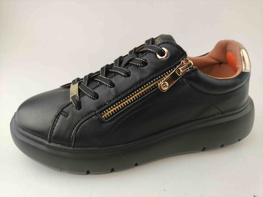 VENIER ZIP BLACK GOLDX